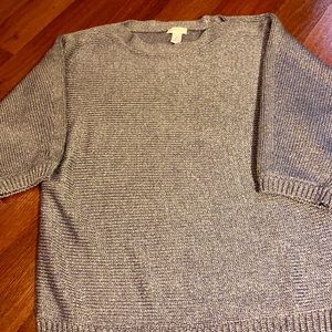 Sparkly silver/lavender sweater
